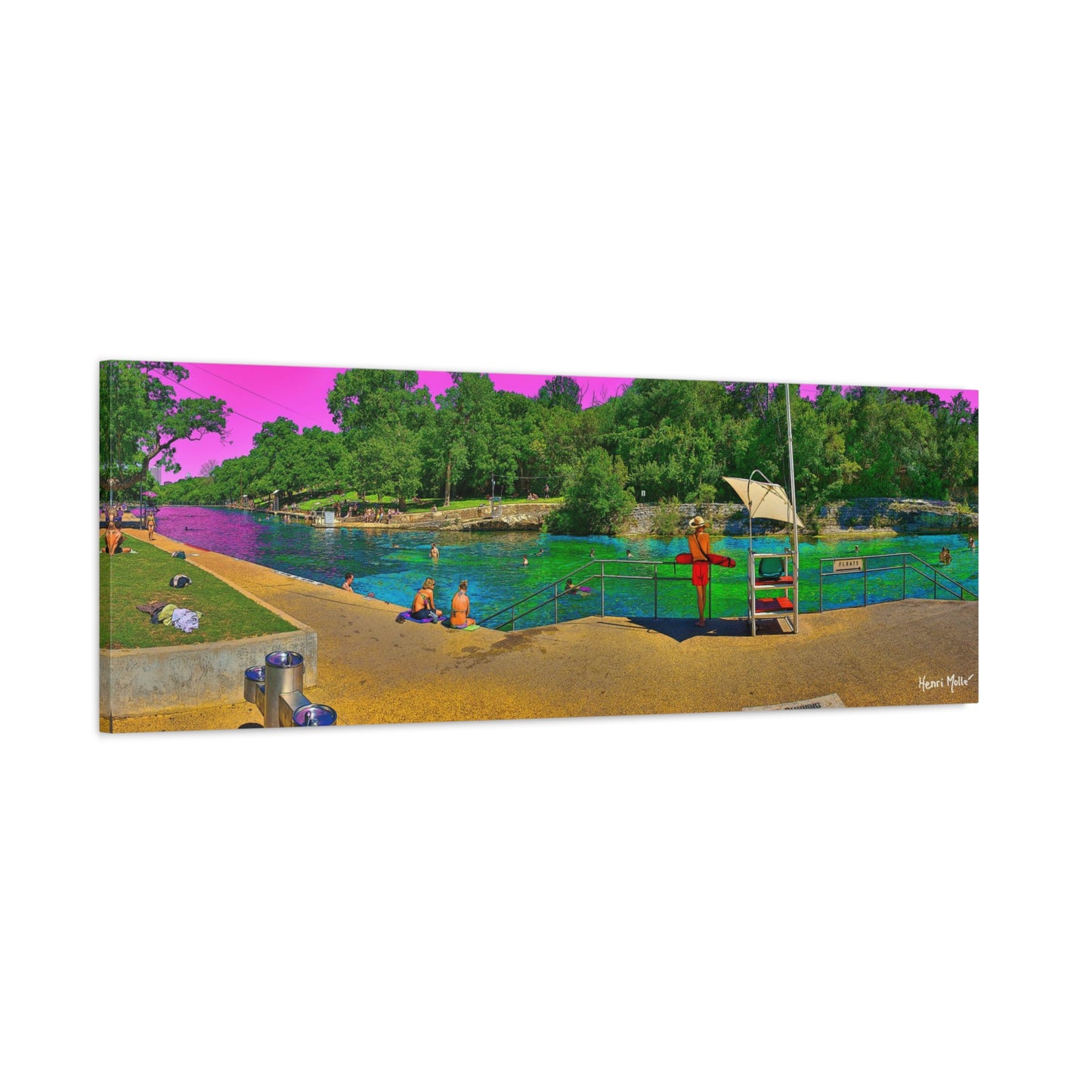 Barton Springs. Matte Canvas, Stretched, 1.25"