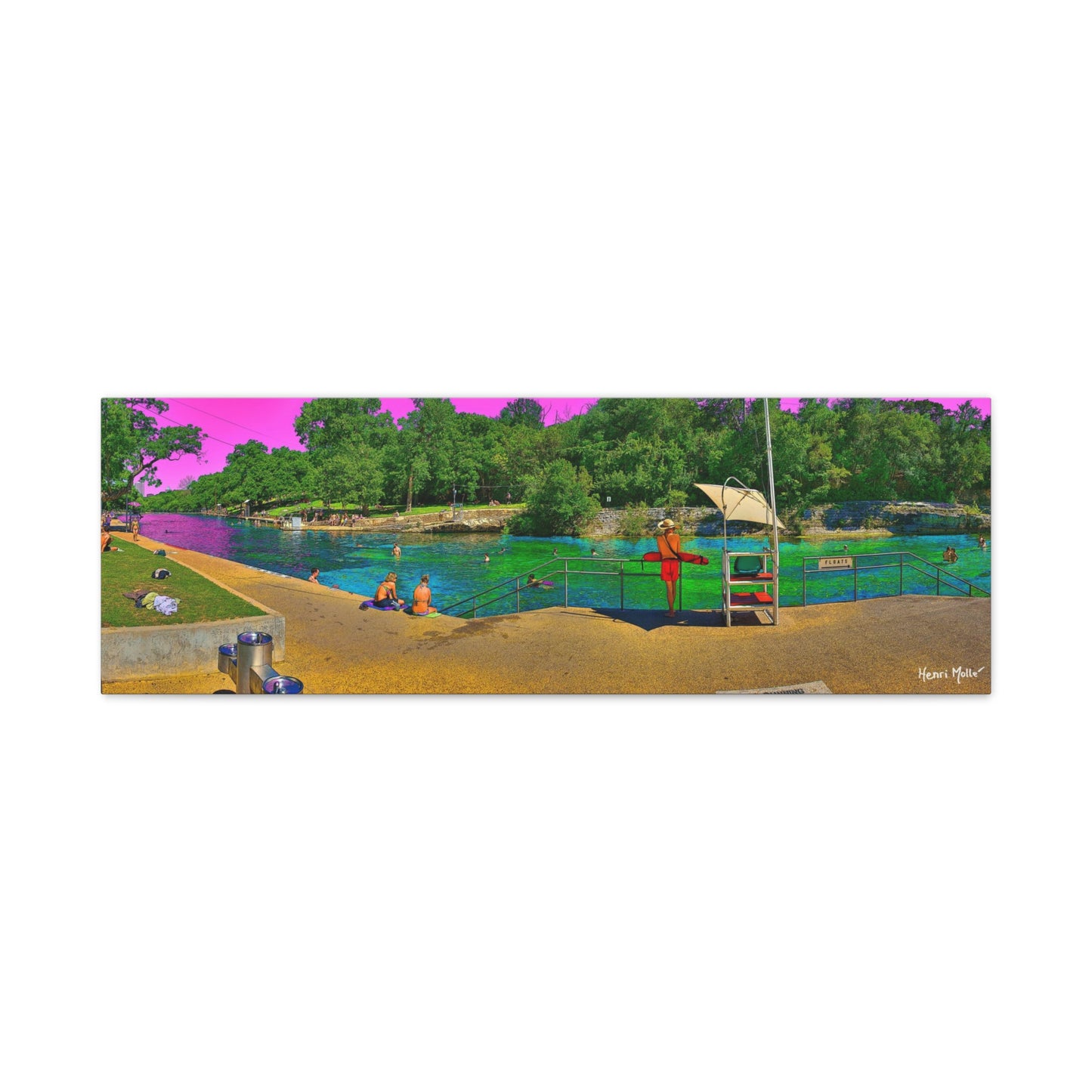 Barton Springs. Matte Canvas, Stretched, 1.25"