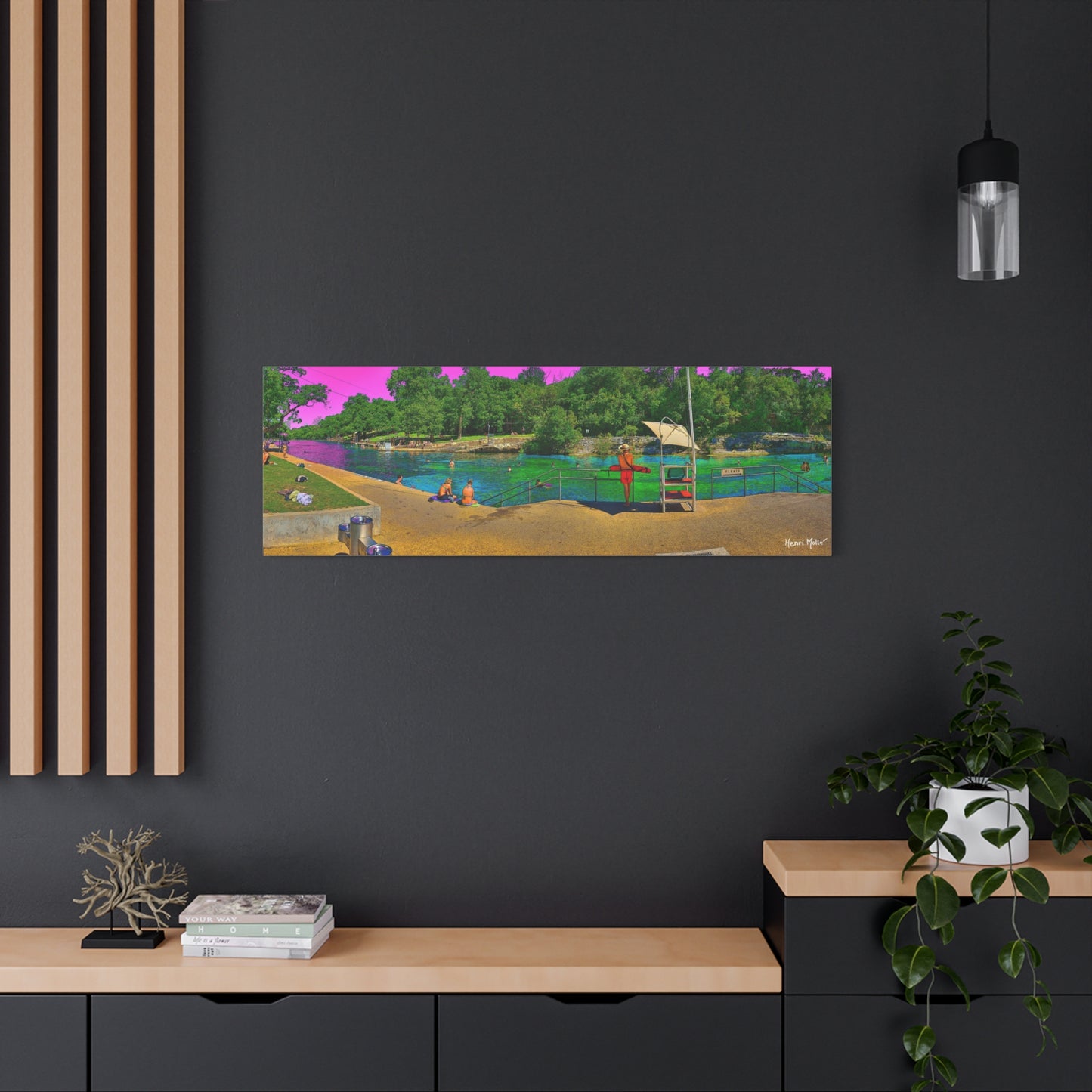 Barton Springs. Matte Canvas, Stretched, 1.25"