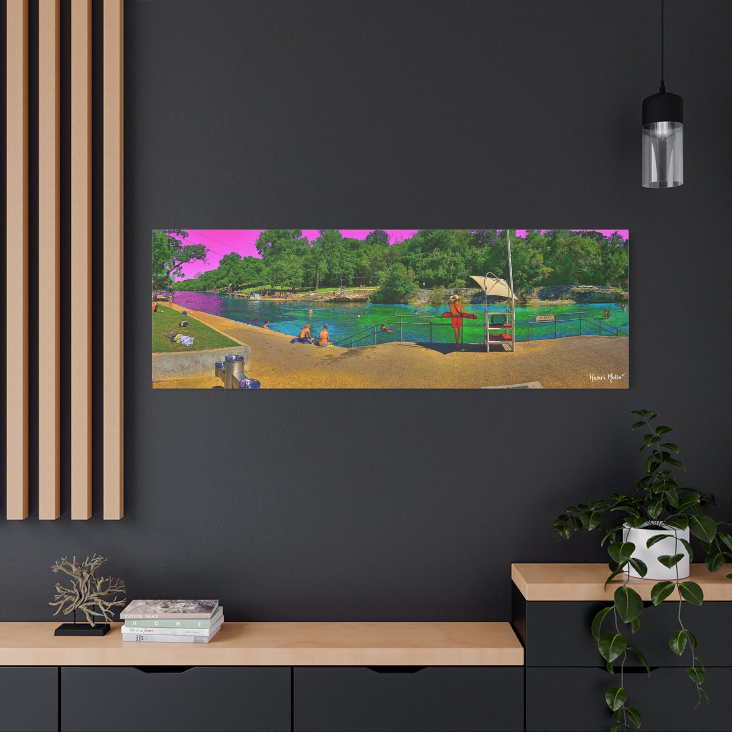 Barton Springs. Matte Canvas, Stretched, 1.25"