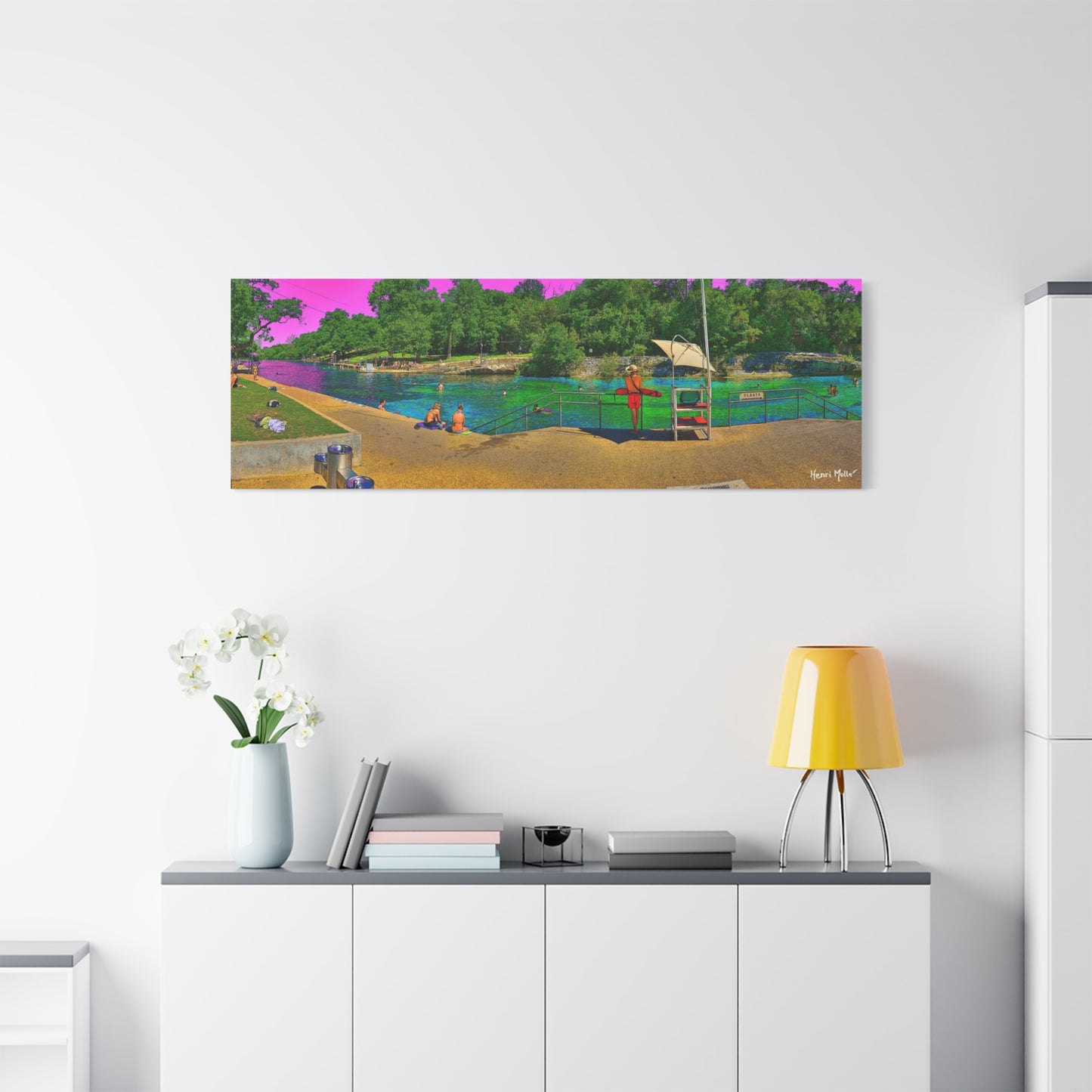 Barton Springs. Matte Canvas, Stretched, 1.25"